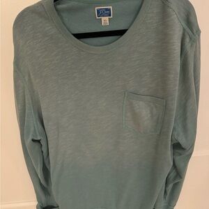 J. Crew Green Long Sleeve Shirt XL